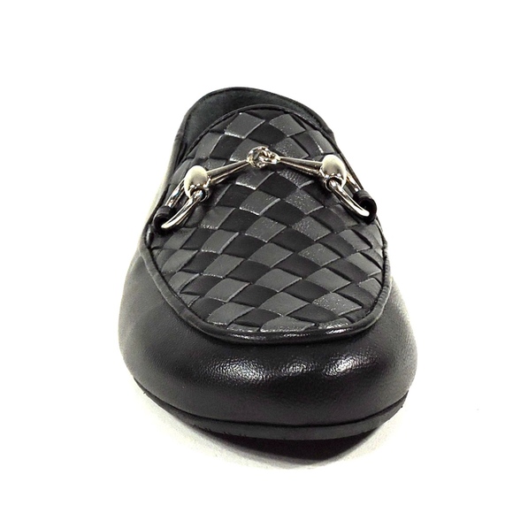 WOMEN'S BLACK LEATHER SUMMER LOAFERS - Picture 5 of 8